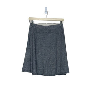 Max Studio Mini Skirt Black White Tweed High Waist Flared A Line Womens Small S‎